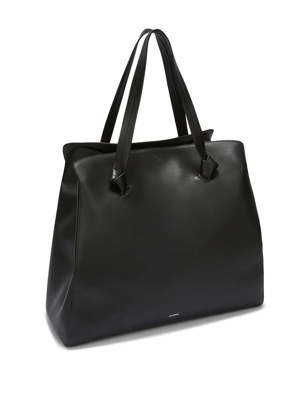 Jil Sander Medium shopper verfraaid met knoop Zwart