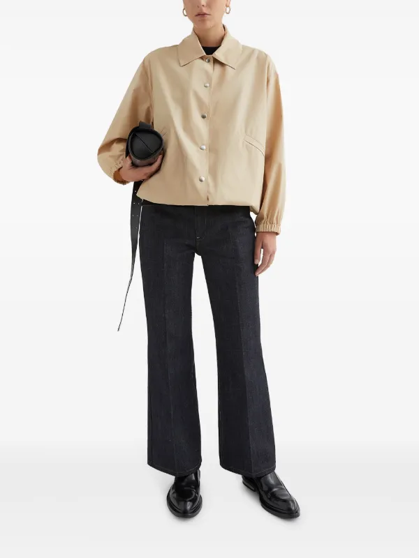 JIL SANDER コットン ジーンズ フレア パンツ【注目商品】★ Jil Sander フレアジーンズ | ブルー | FARFETCH JP