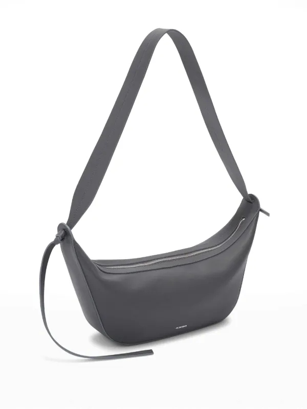 美品JIL SANDER グレー ショルダーバッグ Jil Sander ノットディテール ショルダーバッグ | グレー | FARFETCH JP