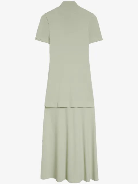 Jil Sander vestido midi con cuello de tortuga