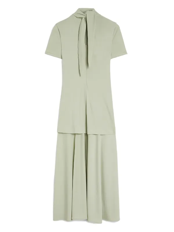 Jil Sander high-neck Fluid Midi Dress | Green | FARFETCH