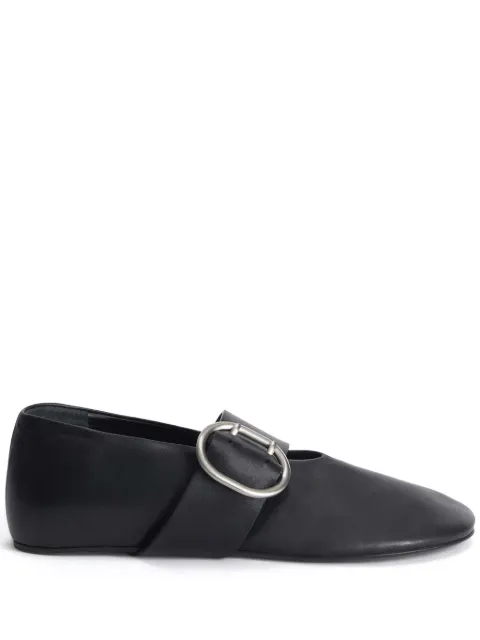Jil Sander flats con puntera redonda
