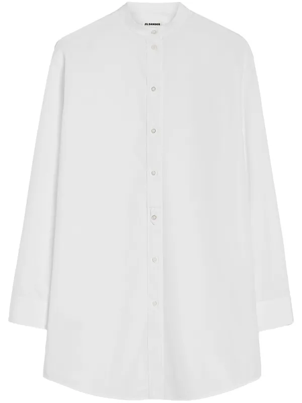 ジルサンダー wednesday シャツ バンドカラー 長袖 34 ホワイト Jil Sander Wednesday シャツ | ホワイト | FARFETCH JP