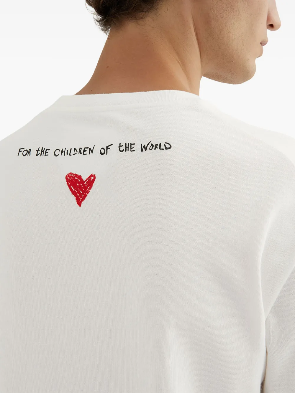 Jil Sander White T-shirt With Short Sleeves And Contrasting Logo Print In Cotton Man In White