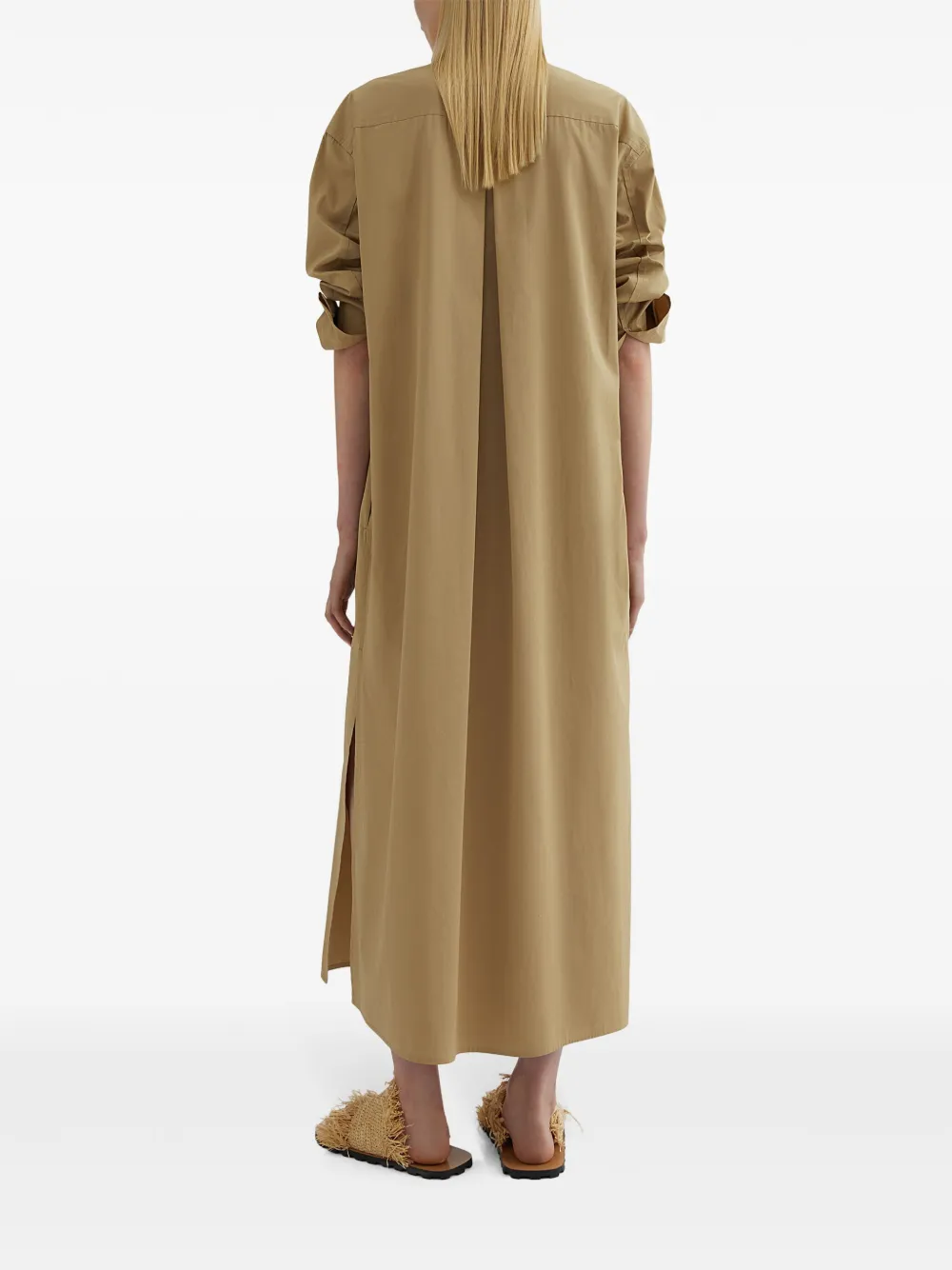 Jil Sander Katoenen shirtjurk Bruin