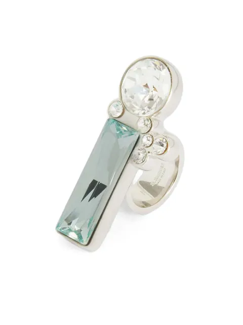 Jil Sander anillo con detalles de cristal