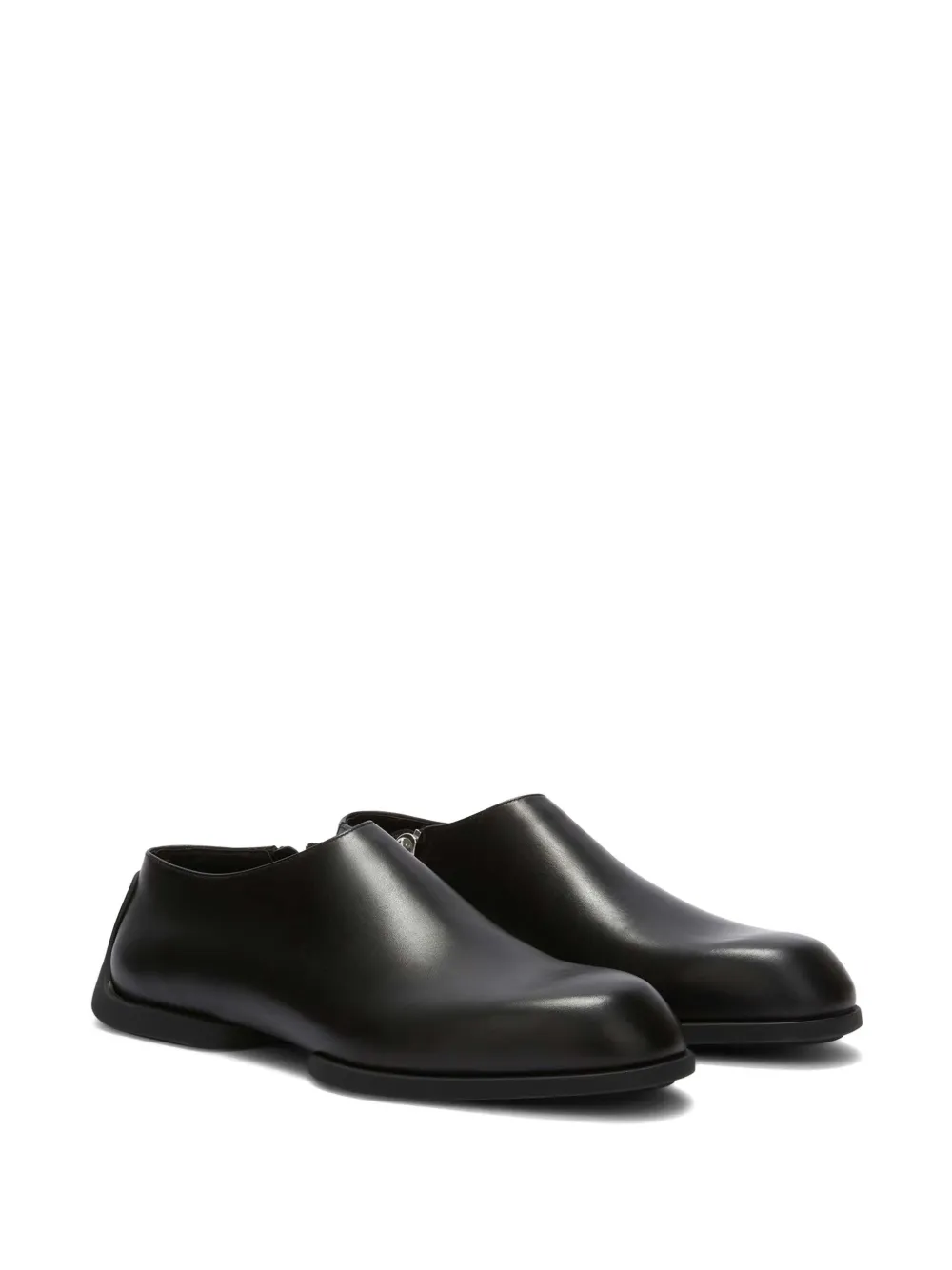 Jil Sander leather loafers Black