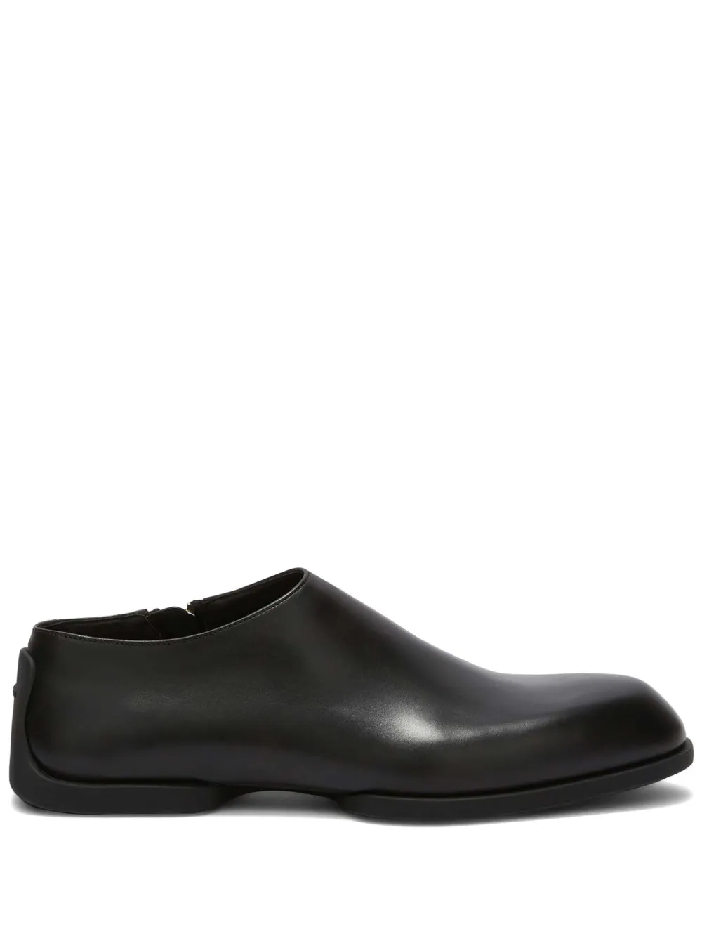 Jil Sander leather loafers Black