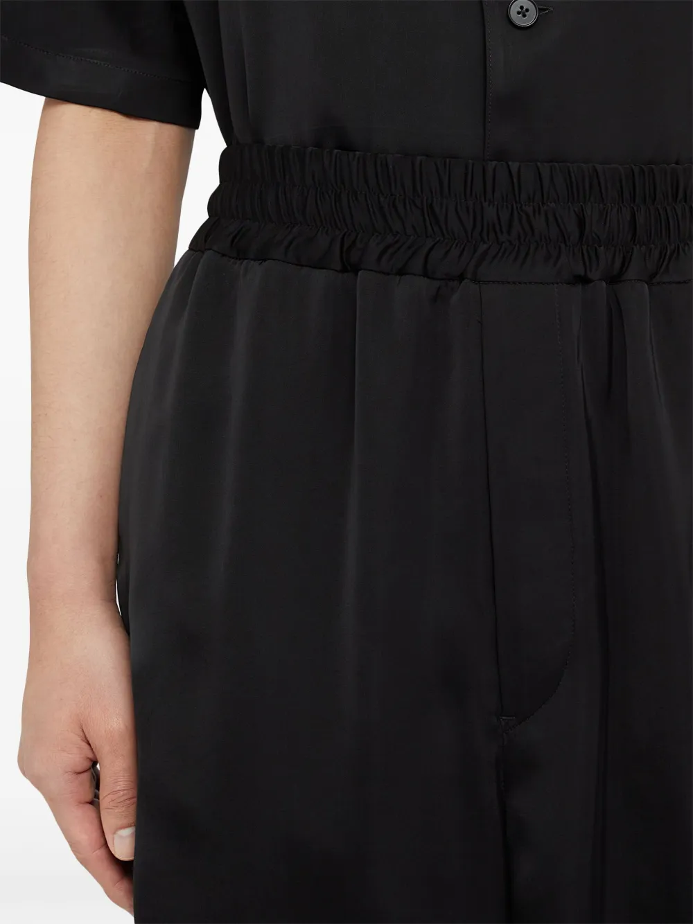 Jil Sander High waist shorts Zwart