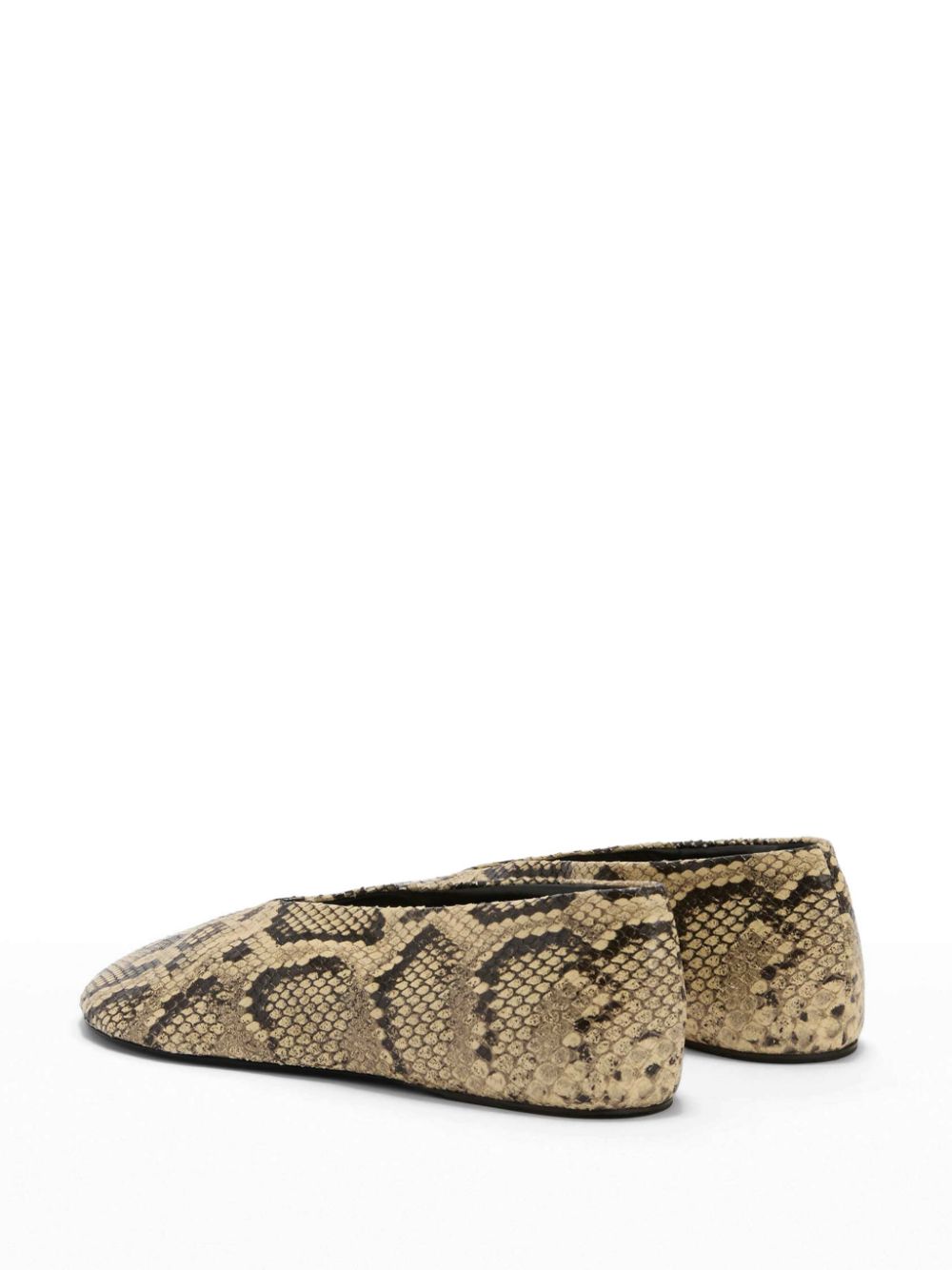 Jil Sander snakeskin ballerina shoes Neutrals