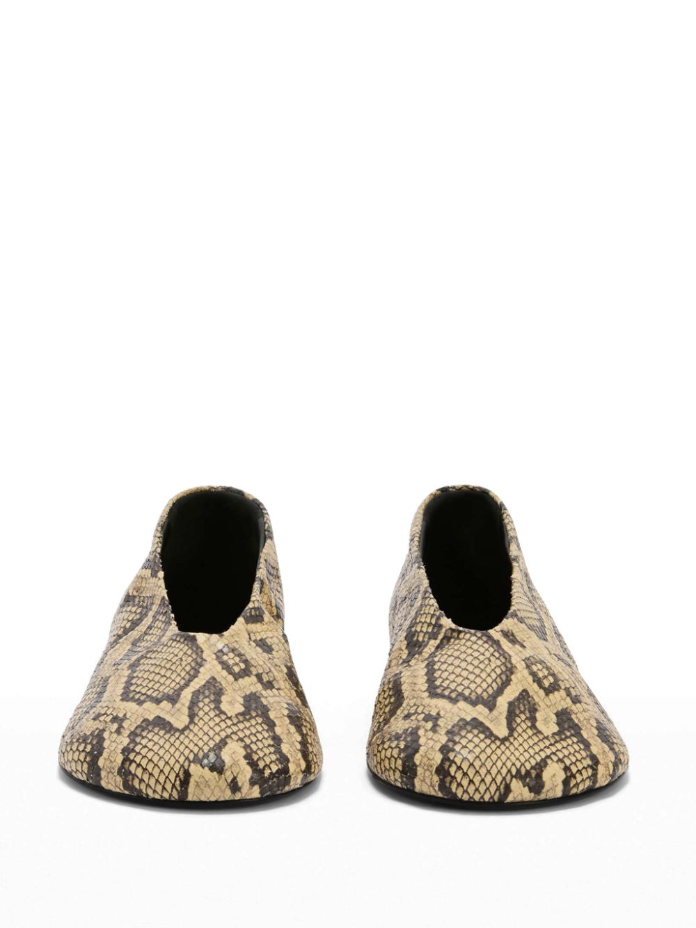 Jil Sander snakeskin ballerina shoes Neutrals