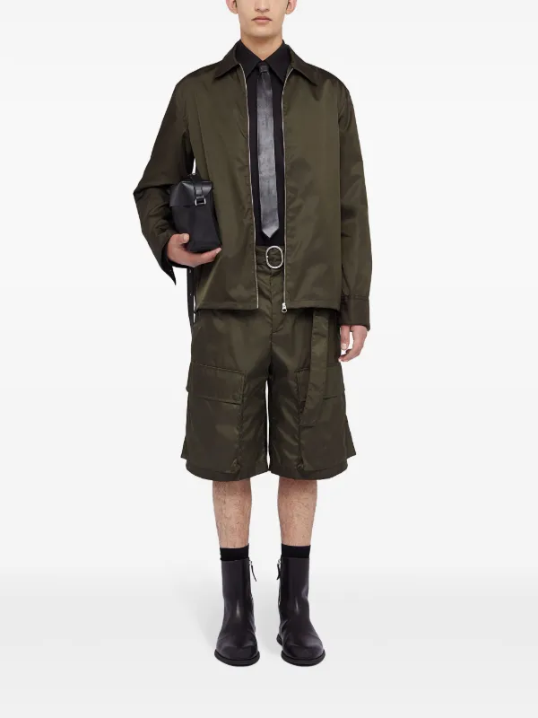 Jil Sander ジップアップ シャツジャケット | グリーン | FARFETCH JP