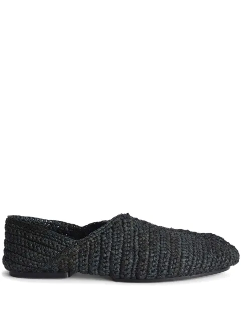 Jil Sander slippers entretejidos