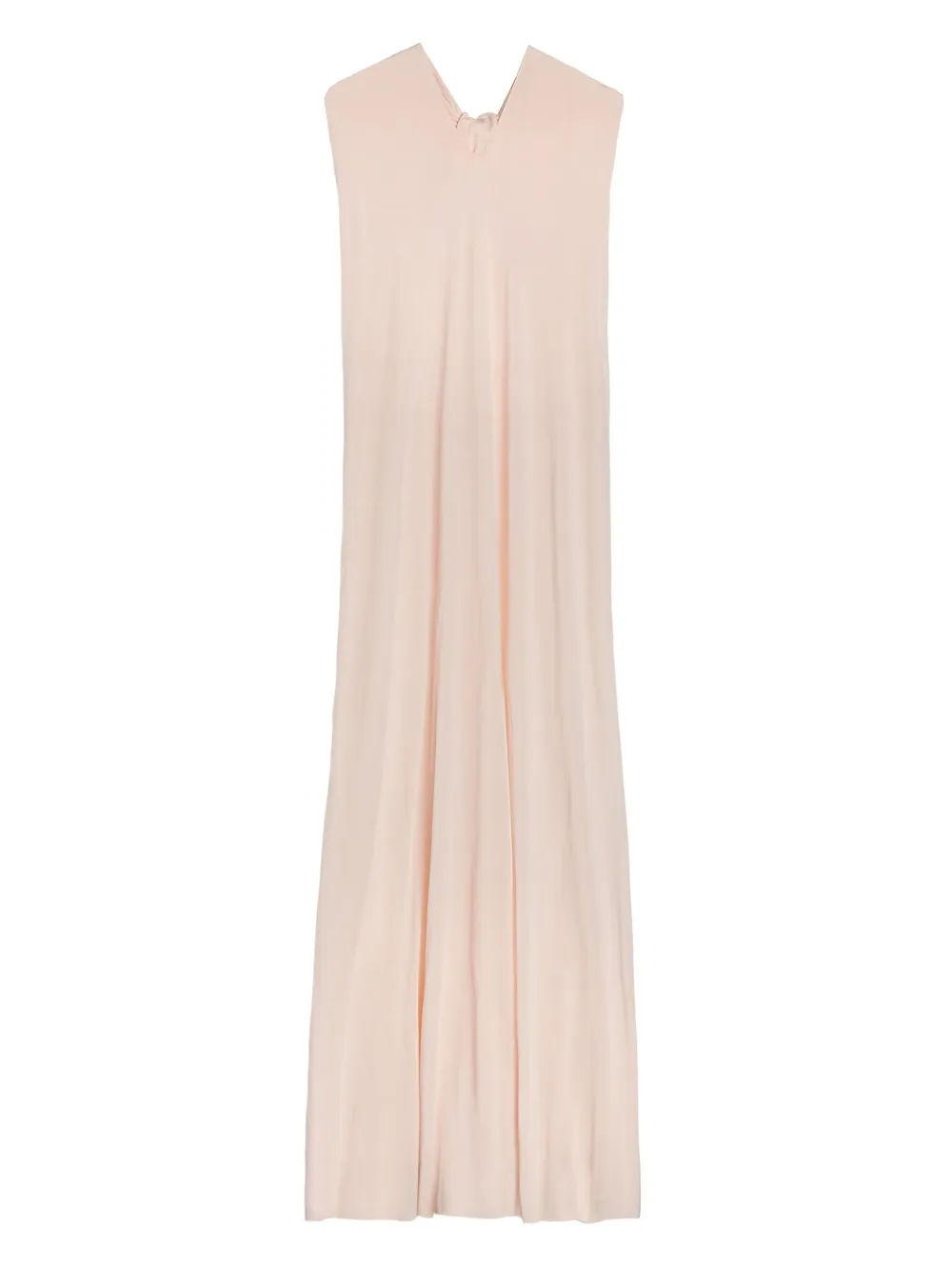 Jil Sander Gedrapeerde maxi-jurk Beige