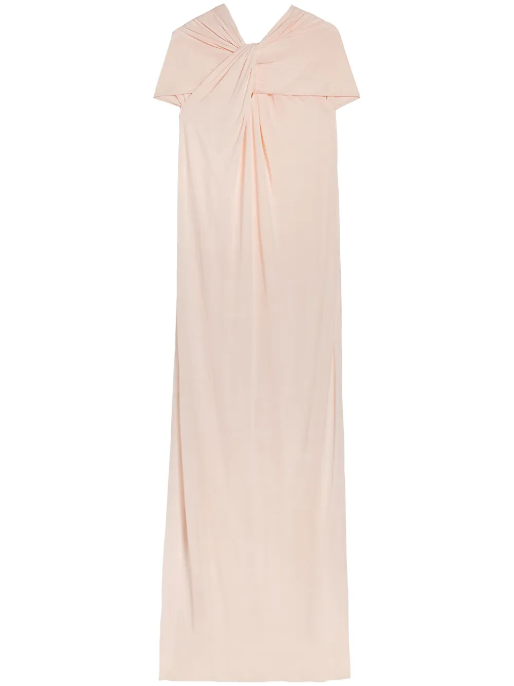 Jil Sander Gedrapeerde maxi-jurk Beige