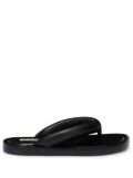 Jil Sander leather slides - Black