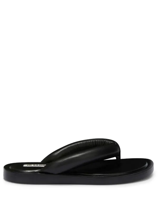 【定価107,800円】JIL SANDER パテッドレザー　サンダル 値下げ不可 ジルサンダー サンダル パデット レザー クロス