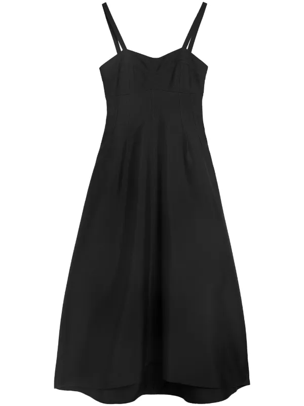 Jil Sander ビスチェスタイル ドレス | ブラック | FARFETCH JP