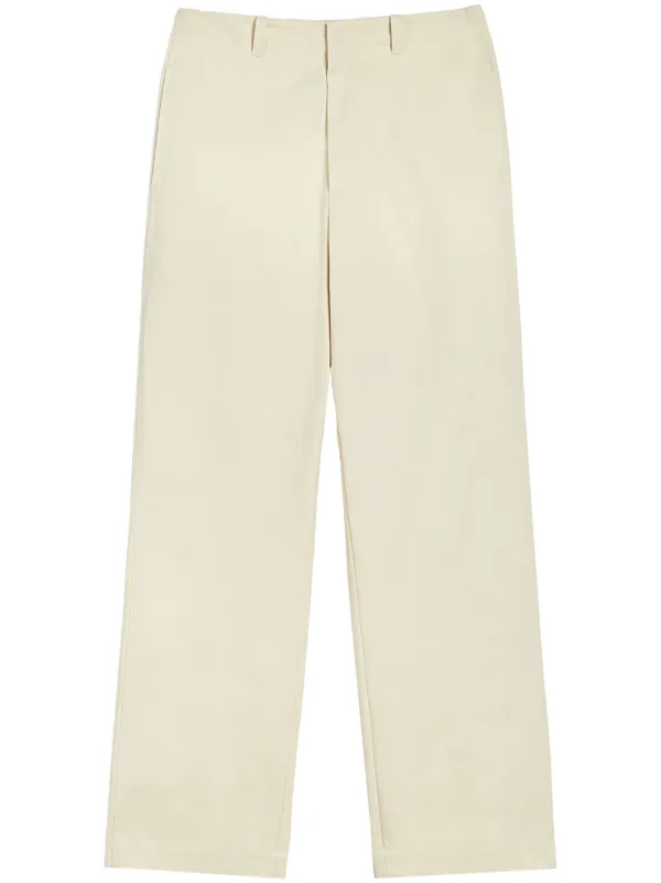 VIP【関税送料無料】希少 JIL SANDER WHITE BEIGE COTTON PANTS Jil Sander Ivory Cotton Pants | italist
