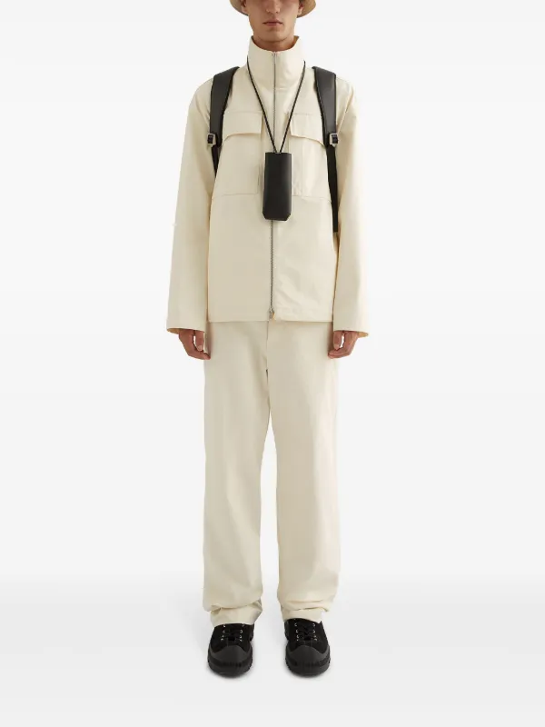 VIP【関税送料無料】希少 JIL SANDER WHITE BEIGE COTTON PANTS Jil Sander Ivory Cotton Pants | italist