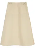 Jil Sander buttoned A-line midi skirt - Neutrals