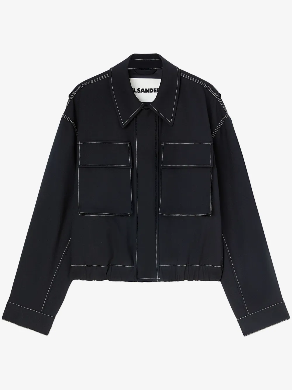 Jil Sander concealed fastening shirt jacket | Blue | Image 1