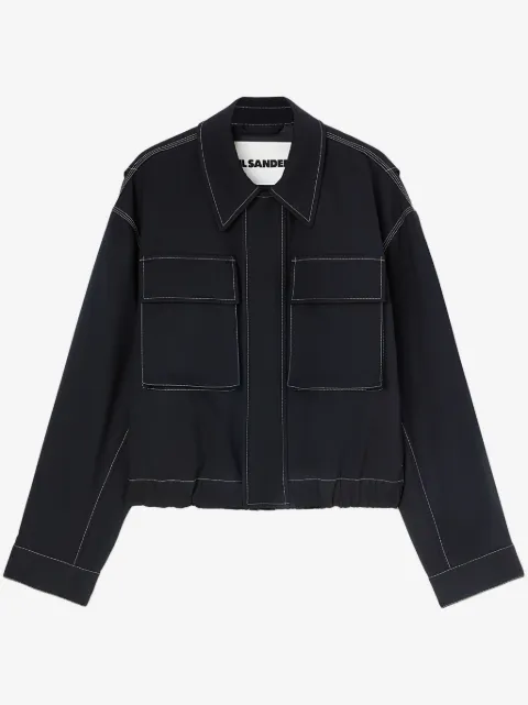 Jil Sander concealed fastening shirt jacket