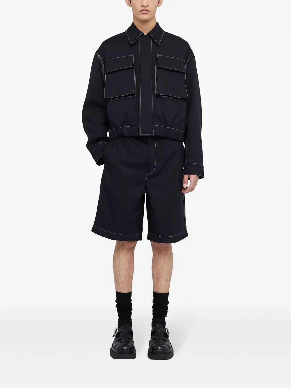 Jil Sander Hemdjacke mit verdecktem Verschluss | Hemdjacken | Image 2