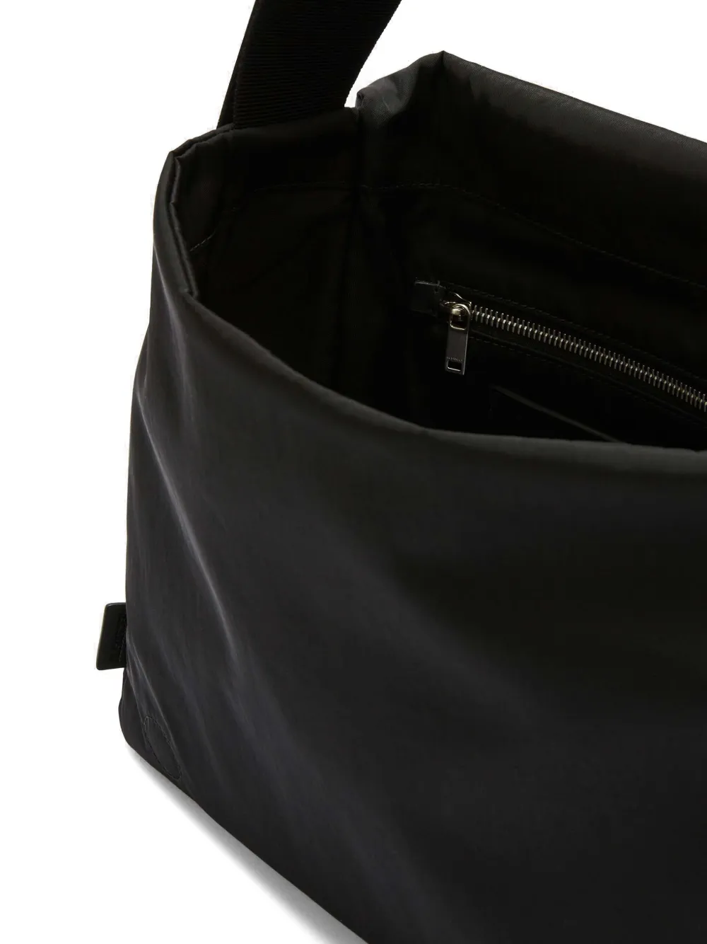 Jil Sander Soft grote messengertas Zwart