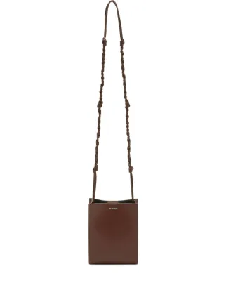 【新品】JIL SANDERブラウンタングル　スマホショルダー ジルサンダー Jil Sander フォンケース スマホショルダー スマホバッグ