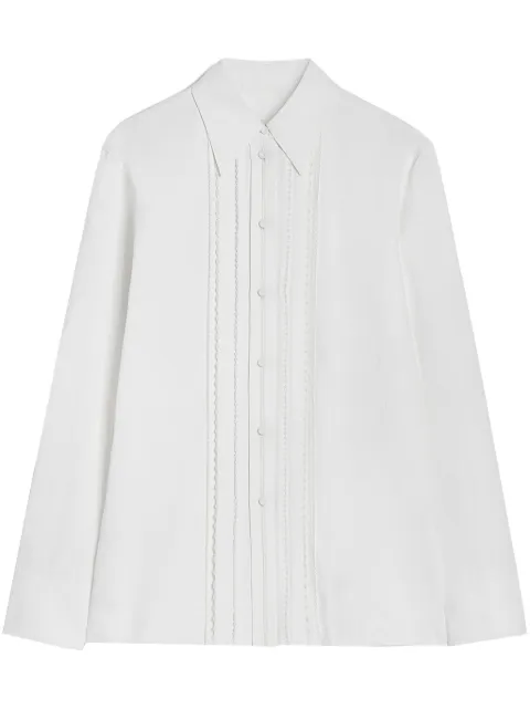 Jil Sander camisa manga larga plisada