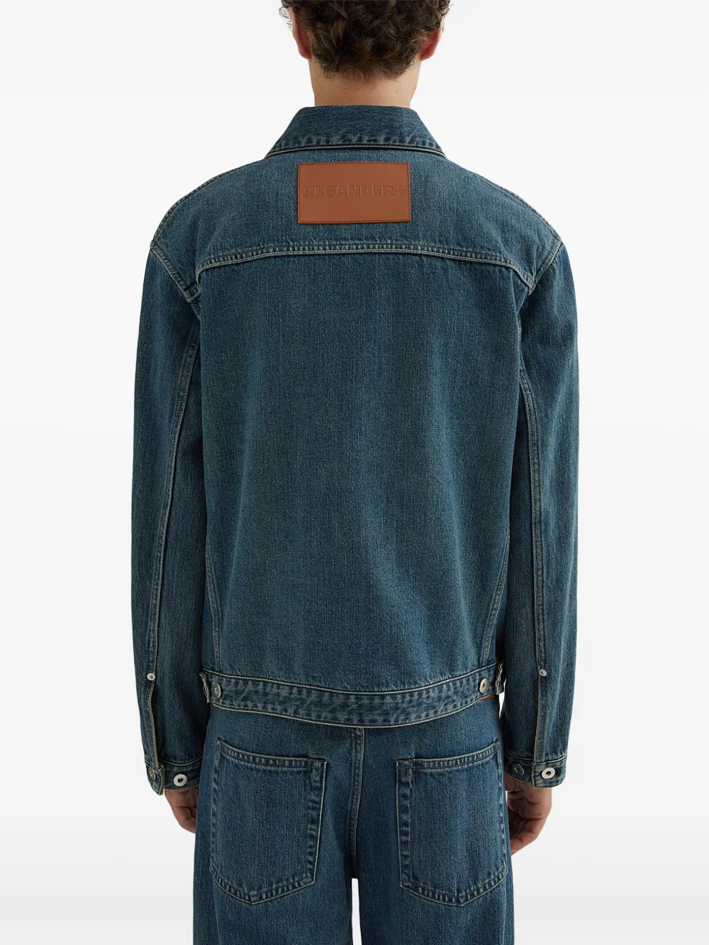 Jil Sander Denim jack Blauw