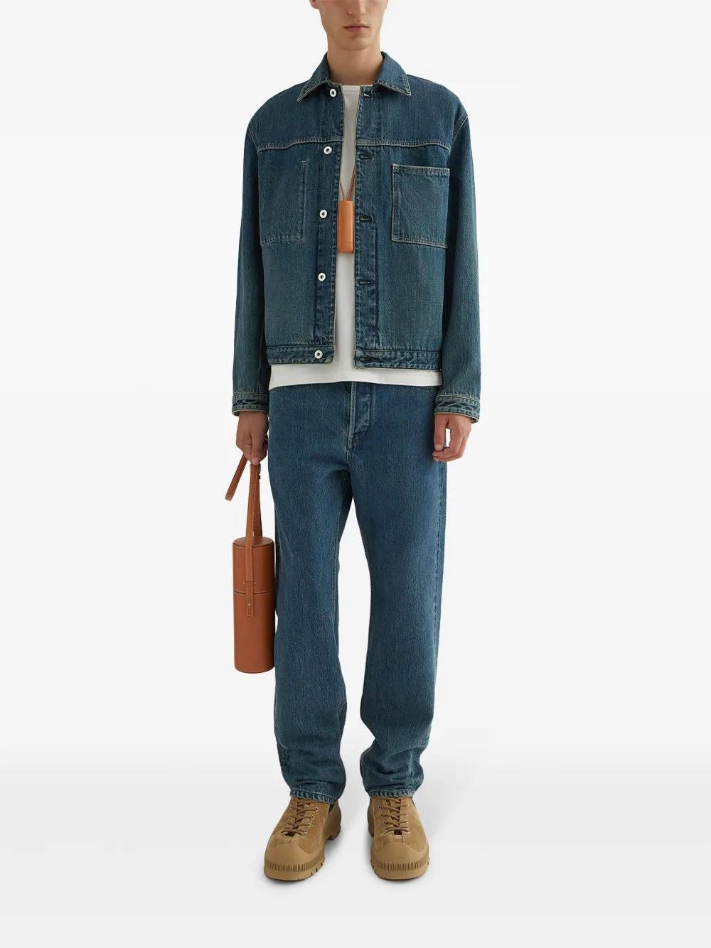 Jil Sander chamarra de mezclilla con botones | Chamarras de mezclilla | Image 2