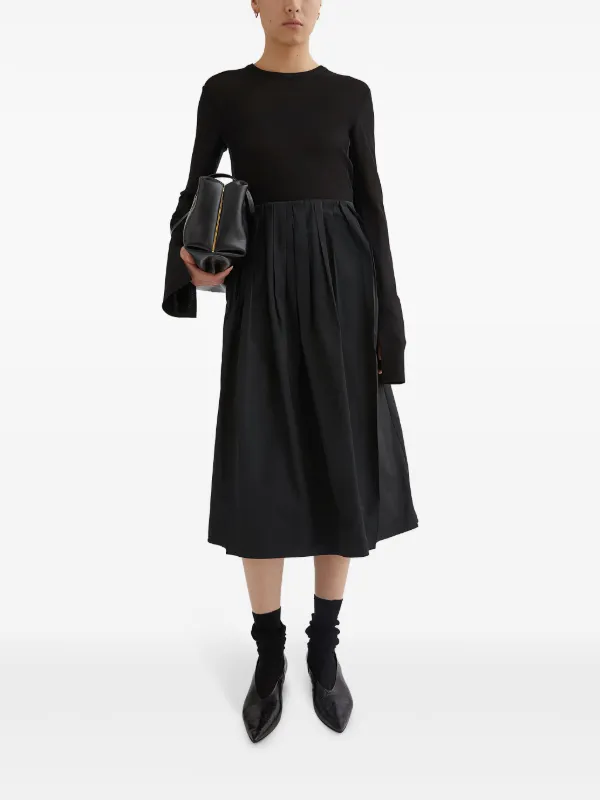 Jil Sander クルーネック プルオーバー | ブラック | FARFETCH JP