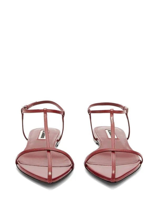 Jil Sander Flat Strappy Sandals | Red | FARFETCH Jil Sander Flat Strappy Sandals | Red | FARFETCH