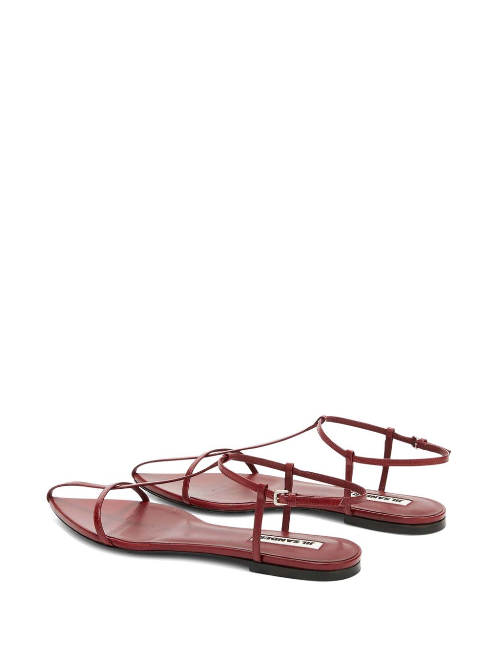 Jil Sander Sandalen met bandjes Rood