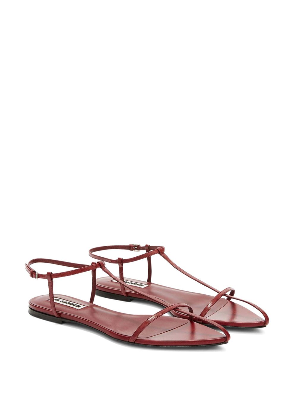 Jil Sander Sandalen met bandjes - Rood