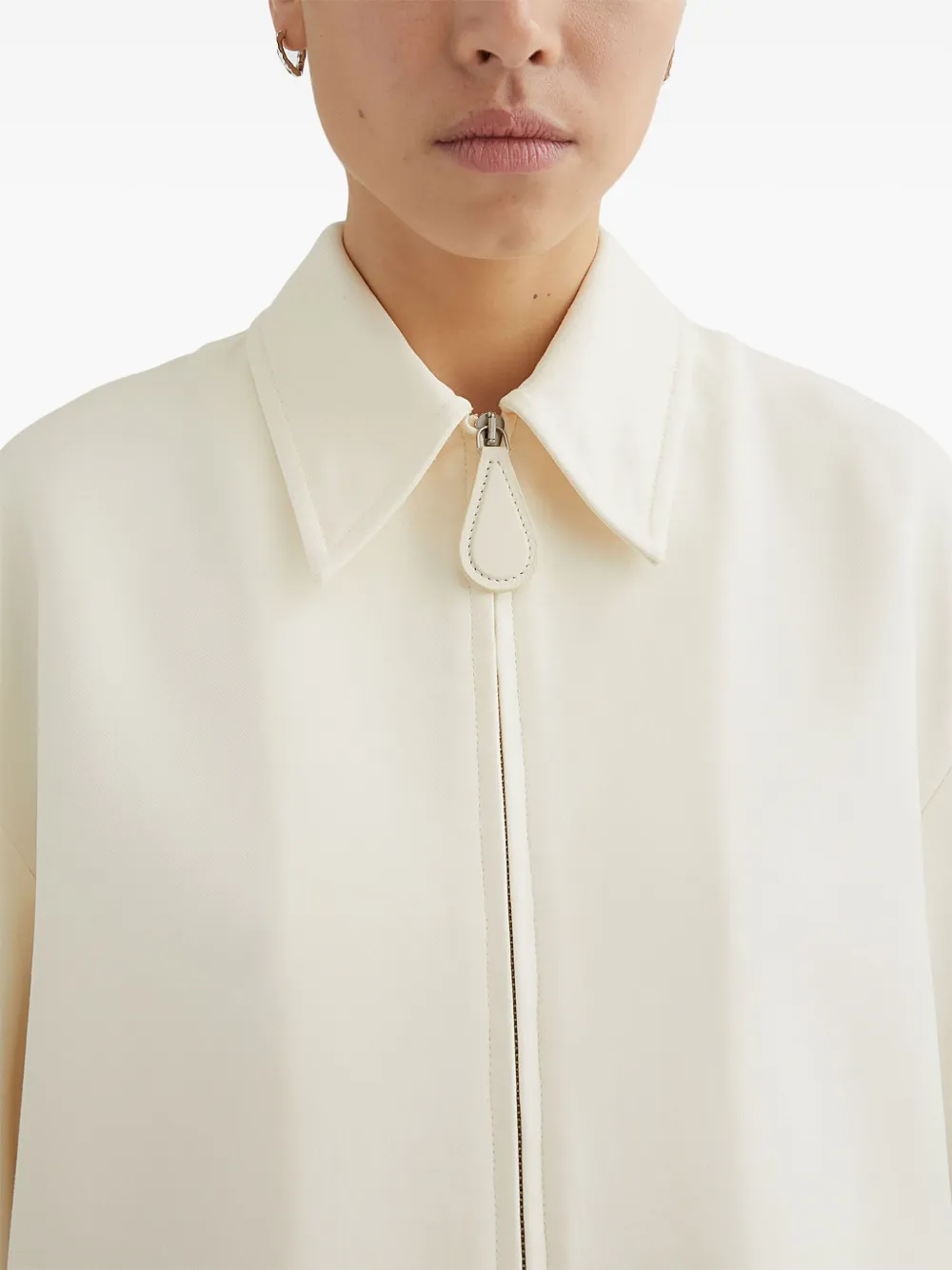 Jil Sander Katoenen jack Beige