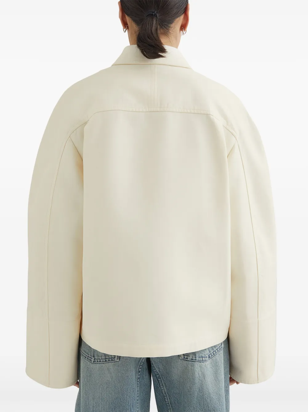 Jil Sander Katoenen jack Beige