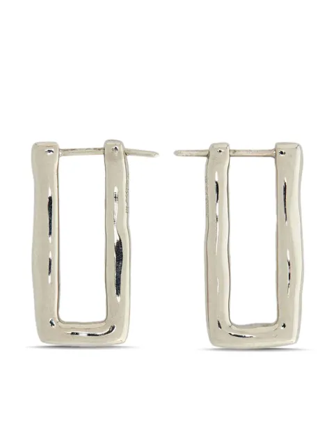 Jil Sander arracadas rectangulares