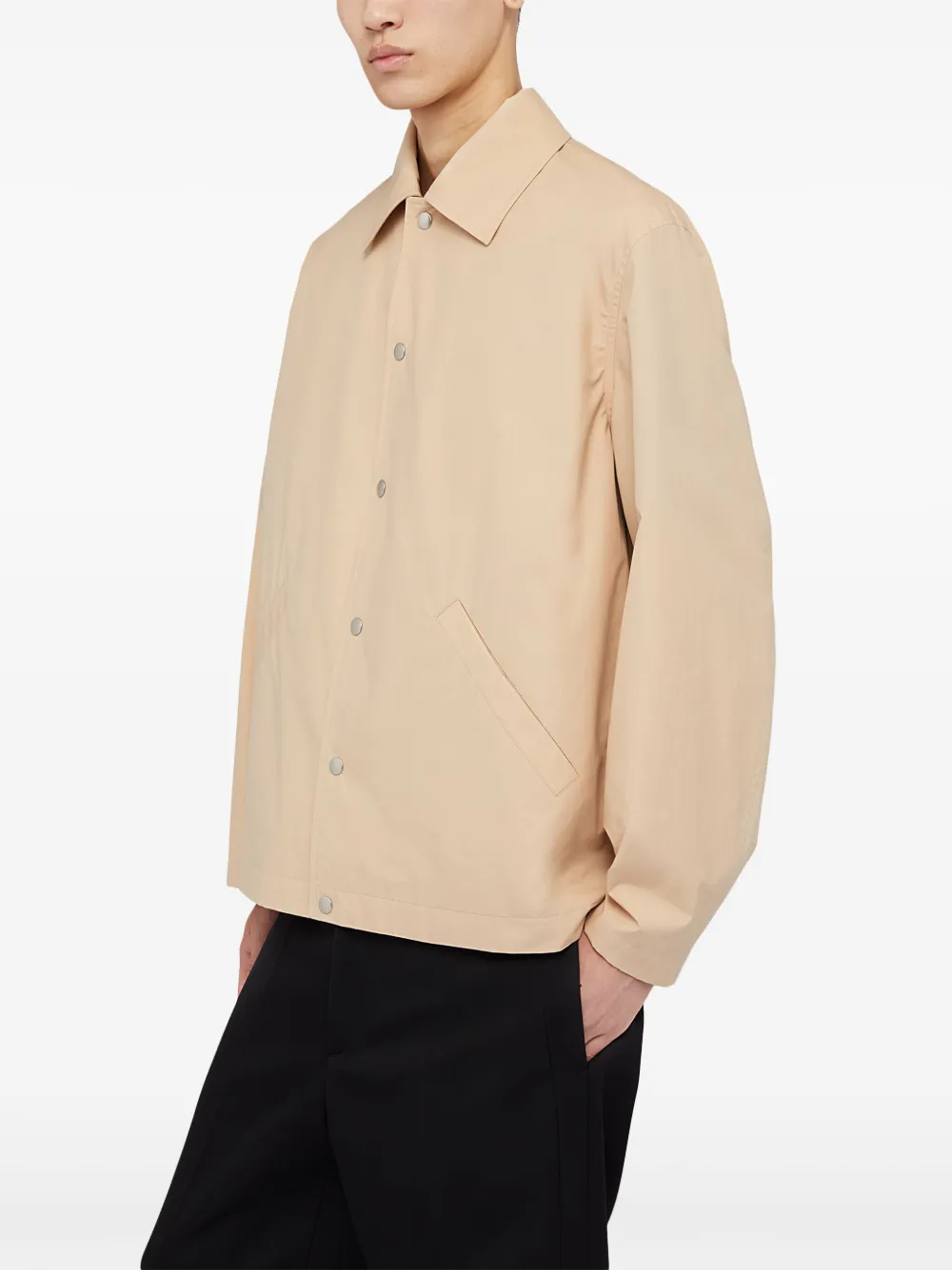 Jil Sander Jack met logoprint Beige