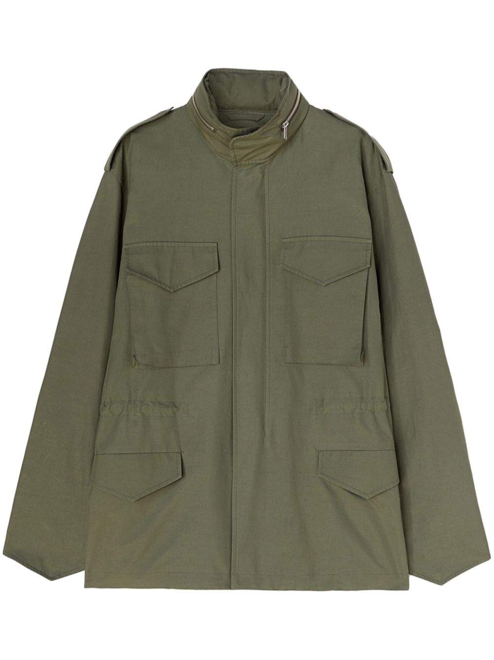 Jil Sander concealed fastening shirt jacket - Green