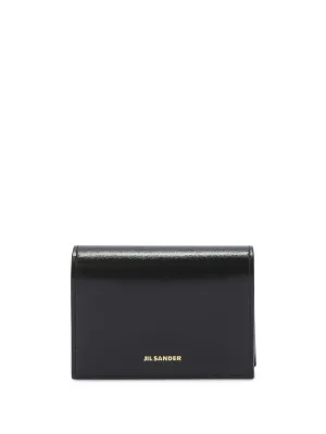 Jil Sander ロゴ 三つ折り財布 | ブラック | FARFETCH JP