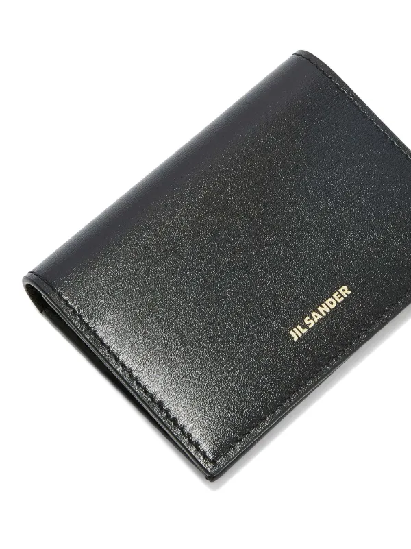 JIL SANDER カード・ケース 黒 JIL SANDER（ジルサンダー） カードケース FOLDED CARD HOLDR