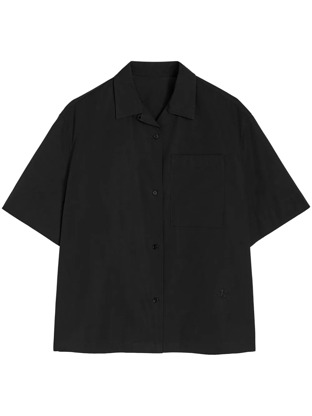 Jil Sander Blouse met korte mouwen Zwart