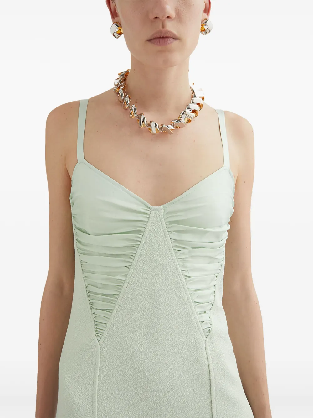 Jil Sander Mouwloze midi-jurk Groen