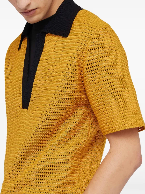 Jil Sander ニット ポロシャツ | イエロー | FARFETCH JP