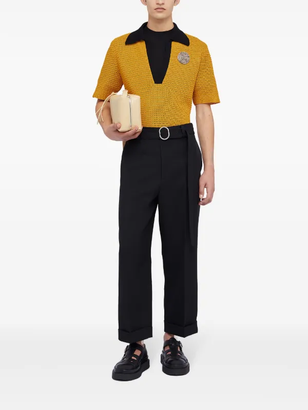 Jil Sander ニット ポロシャツ | イエロー | FARFETCH JP