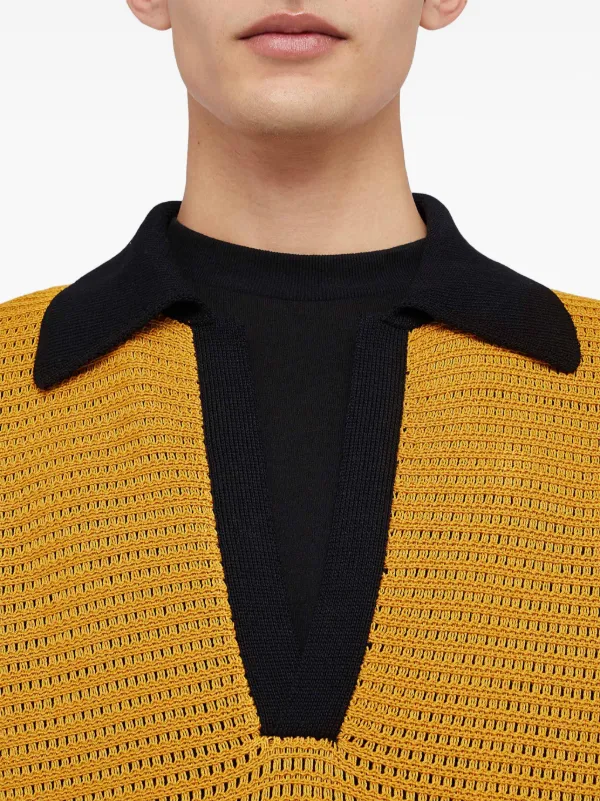 若者に人気のブランド Jil Sander JP FARFETCH | イエロー | ポロシャツ ニット トップス