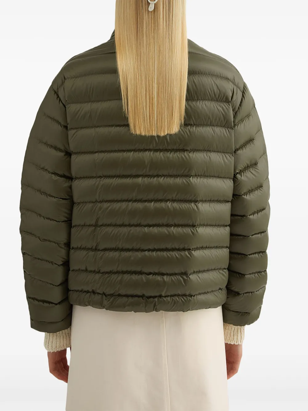 Jil Sander Gewatteerd donsjack Groen